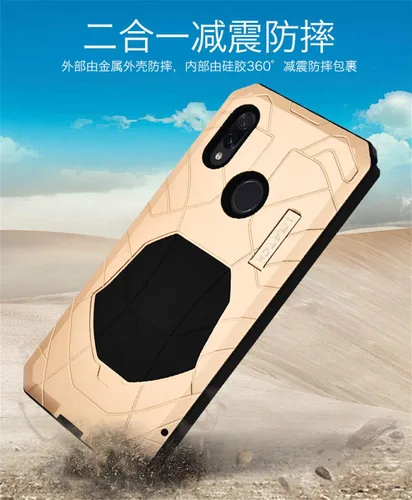 Vista 6 de DAYJOY Funda de aluminio compatible con Xiaomi Redmi Note 7/7 Pro, material de metal de alta calidad + silicona, a prueba de golpes, a prueba