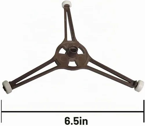 Vista 5 de Soporte para plato giratorio para microondas, anillo giratorio, brazo trípode, bandeja de juego de vidrio, soporte de guía de rodillo, se adapta a