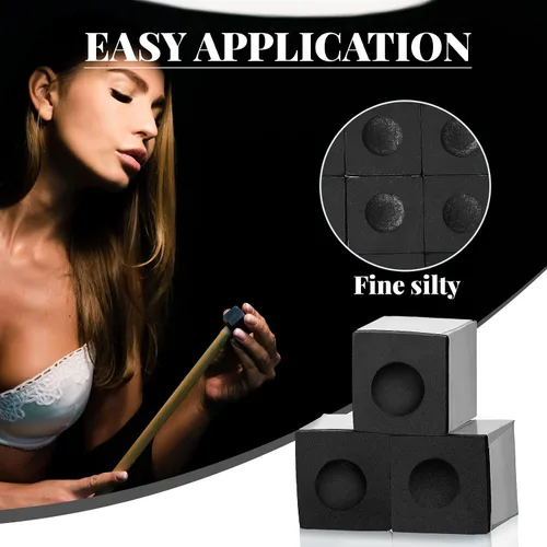 Vista 7 de Junkin Cubos de Tiza para Billar Taco de Billar Taco de Pool Tiza para Mesa Accesorios de Mesa para Clubes Bares Hogar