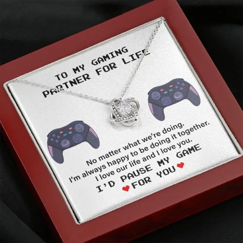 Vista 2 de To My Gaming Partner For Life, I'd Pause My Game For You Regalo para esposa, regalo para novia, regalo para ella, regalos de Navidad para ella