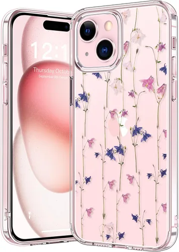 Vista 124 de bicol - Funda protectora a prueba de golpes para iPhone 15 Plus, funda delgada de acrílico transparente y diseños modernos para niña y mujer, 6.7