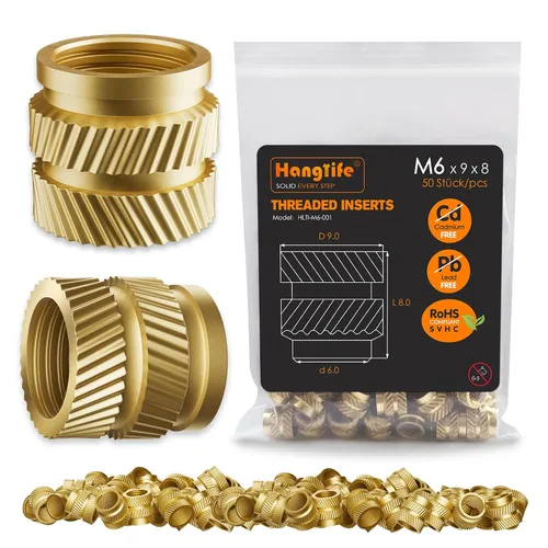 Vista 9 de HANGLIFE Inserciones Roscadas de Conjunto de Calor, Caja de Surtido M2 M2.5 M3 M4 M5 M6 (345 Piezas) Inserción de Conjunto de Calor para Componentes