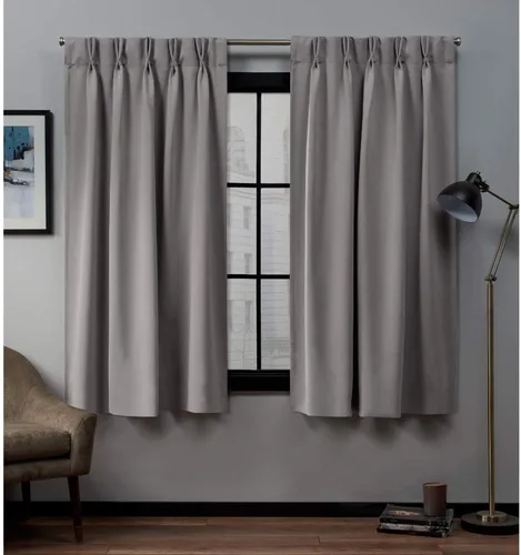 Vista 11 de Cortinas Exclusive Home Curtains, par para panel, de satén Plata