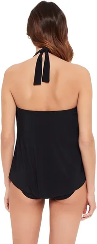 Vista 3 de MagicSuit Traje de baño para mujer DD-Cup Solid Taylor Underwire Bra extraíble Soft Cup Tankini Top