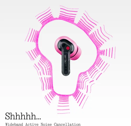 Vista 5 de Nothing Auriculares con cancelación de ruido Ear (3a), ANC híbrido de 45 dB, controlador de 0.472 in con audio de alta resolución y graves más Negro