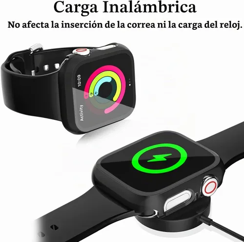 Vista 5 de Paquete de 12 fundas compatibles con Apple Watch de 1.575 pulgadas SE 3 SE 2 Series 6 5 4 SE con protector de pantalla de vidrio templado
