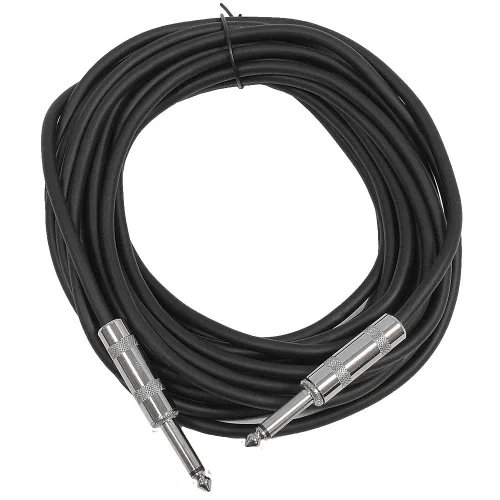 Vista 18 de Seismic Audio Cables para altavoces de guitarra, cables de guitarra TS de ¼”, negros, 2 pies