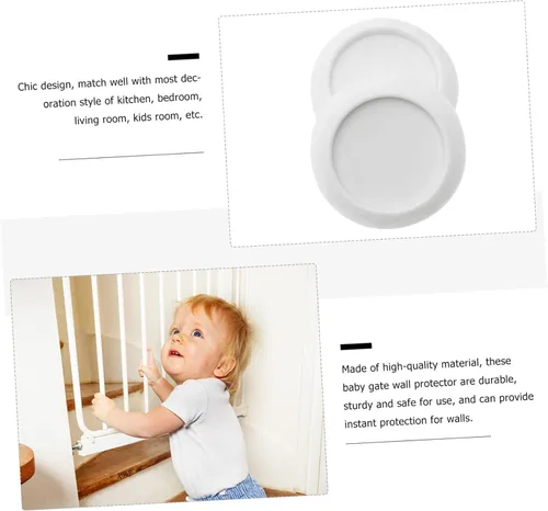 Vista 6 de 2 unids Protector de pared infantil Parachoques de pared Escalera Puerta zócalo Puerta de seguridad infantil para niños Copas App