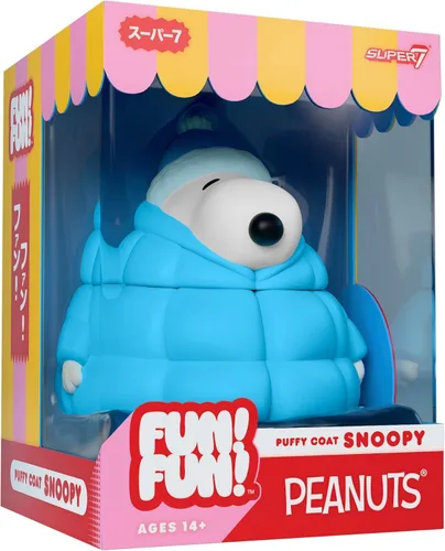 Vista 2 de Super7 ¡Diversión! ¡Diversión! Figura de vinilo de Snoopy de Peanuts (Abrigo inflado) – Figura de acción de Peanuts de 5 pulgadas – Coleccionables