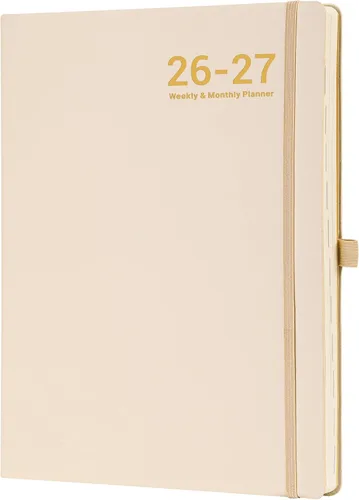 Vista 15 de Agenda 2026 – Agenda semanal y mensual 2026, enero de 2026 a diciembre de 2026, 8.5 x 11 pulgadas, cubierta de cuero 2026 con papel grueso, bolsillo