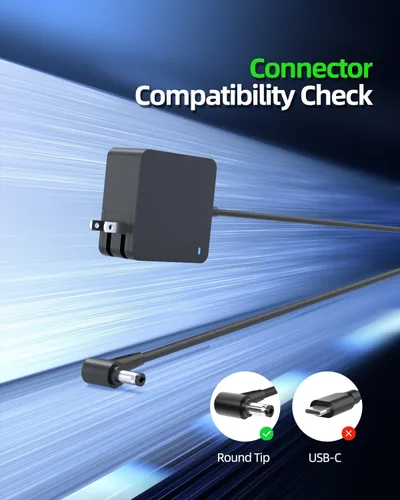 Vista 2 de Cargador de CA apto para Asus TP500 TP500L TP500LA TP500LN TP550LA TP550L TP550 D550M D550MA D550MAV D550C D550CA D450C D450CA K551LN K551L K550KCA