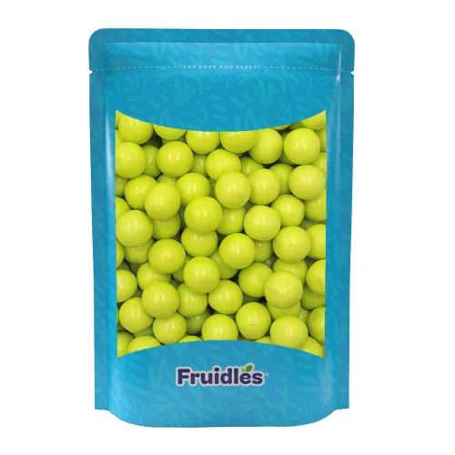 Vista 5 de Fruidles Limeade - Bolas de goma de mascar saborizadas para bufé, recambios de tamaño de máquina, certificado Kosher Parve, 1 pulgada (2 libras)