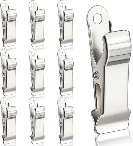 Vista 8 de 6 piezas de abrazaderas mini de metal, abrazadera de resorte mini, clips de cocodrilo de aligátor de 1/2 pulgada de ancho para trabajo, mordaza