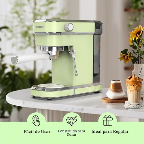 Vista 3 de Laekerrt Máquina de Espresso de 20 Bar Fabricante de Espresso CMEP01 con Espumador de Leche Varilla de Vapor, Máquina de Espresso Profesional