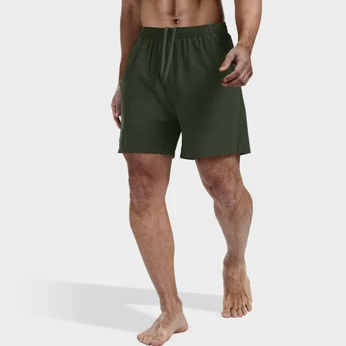 Vista 2 de 3 Pack Men's Athletic Running Shorts 5 Inch,Quick Dry Gym Workout Shorts with Zip Pockets
