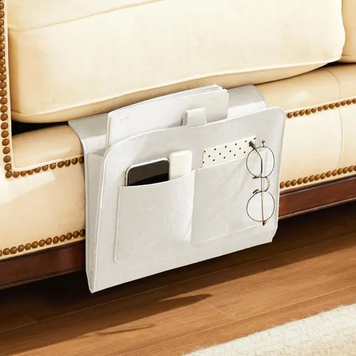 Vista 2 de YOUDENOVA Organizador de Mesita de Noche, Organizador de Almacenamiento de Mesita de Noche, Organizador de Mesita de Noche para Dormitorio, Litera