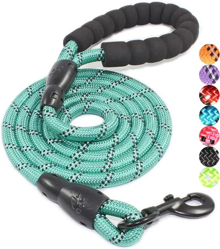 Vista 39 de BAAPET - Correa para perro de 2, 4, 5, 6 pies con mango acolchado cómodo y hilos altamente reflectantes para perros pequeños, medianos y grandes