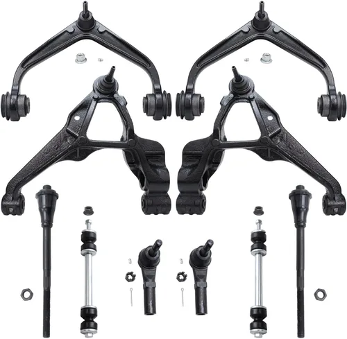 Vista 176 de Detroit Axle - Kit de suspensión delantera de 10 piezas para Chevrolet Trailblazer GMC Envoy 2004-2007 2005 2006 Soportes de brazo de control