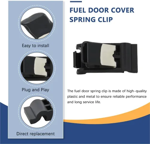 Vista 3 de Clip de resorte de puerta de combustible, cubierta de puerta de tanque de gas, compatible con Toyota Avalon Camry RAV4 2019-2022, 4Runner 2004-2009