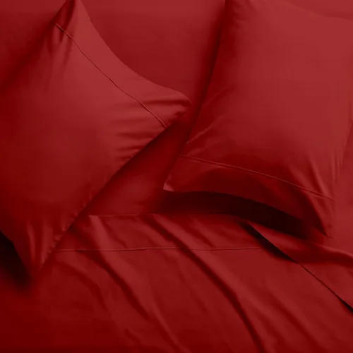 Vista 4 de 1000-Thread Count 100% Egyptian Cotton Twin Sheet Set, Soft Breathable Sateen Weave Long Staple Cotton, 1000-TC Pure Cotton, Fits Mattress 15" Deep