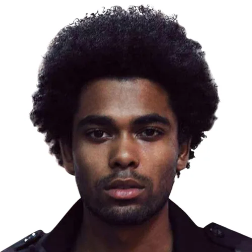 Vista 10 de BECUS Peluca de pelo marrón con rastas para hombres y mujeres negros, peluca corta trenzada sintética para uso diario, fiesta de cosplay (marrón)