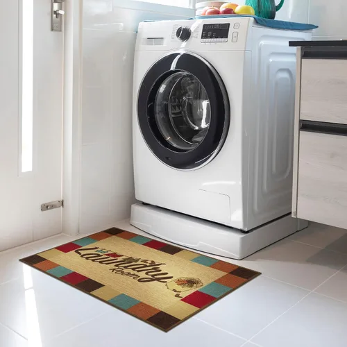 Vista 38 de Ottomanson alfombra para lavandería LA4021O-2X5 Lavandería Rojo
