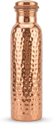 Vista 4 de Novera Botella de agua de cobre puro prémium de 34 oz (33.8 fl oz)