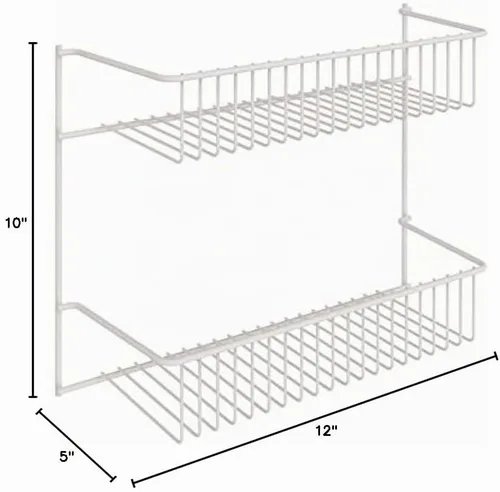 Vista 11 de Estantería de pared de 2 estantes ClosetMaid 8002, 12 pulgadas de ancho