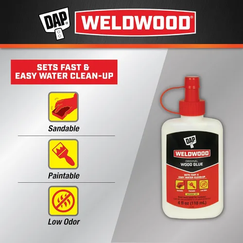Vista 2 de DAP Weldwood - Pegamento para madera original, amarillo, 4 onzas (7079800496)