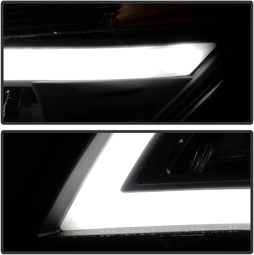 Vista 7 de ACANII - For [Halogen Model] 2010-2015 Chevy Equinox Black Upgrade Style LED Tube Headlights Headlamps Pair Left+Right