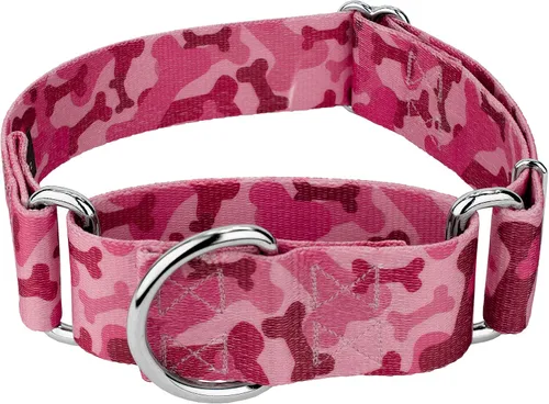Vista 15 de Country Brook Petz - Collar para perro Martingala de camuflaje azul con 10 diseños resistentes (1 1/2 pulgadas, mediano)