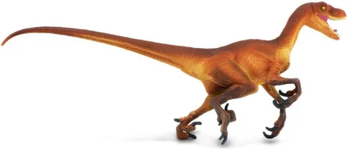 Vista 2 de Safari Ltd. Figura de Velociraptor - Figura detallada de dinosaurio de 8.25 pulgadas, juguete educativo para niños, niñas y niños a partir de 3 años