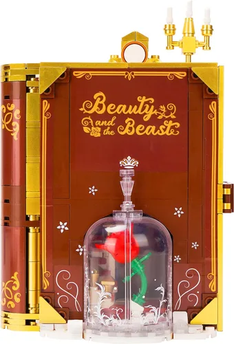 Vista 9 de Juego de bloques de construcción de libro de cuento de hadas, juguetes de construcción, juguetes educativos, regalo para cumpleaños, Navidad, Año