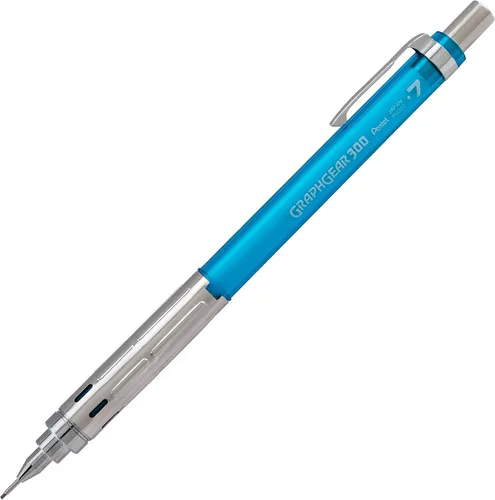 Vista 8 de Pentel GraphGear 300 - Lápiz mecánico, caja de 12 lápices, color negro, 0.028 in