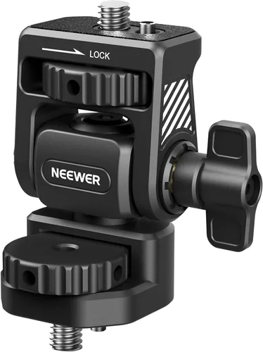 Vista 10 de NEEWER Soporte para monitor de cámara con zapata fría, tornillo antitorsión de 1/4 pulgadas para monitor de campo de 5 y 7 pulgadas, compatible
