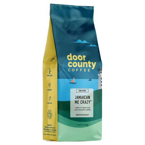 Vista 33 de Door County Coffee Death's Door - Molido sin sabor, bolsa de 10 onzas, tostado medio, 100% arábica especial, gourmet sin sabor, Death's Door