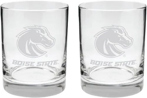 Vista 15 de Alabama - Juego de 2 vasos de cristal grabado satinado de 2 caras Marea carmesí de Alabama