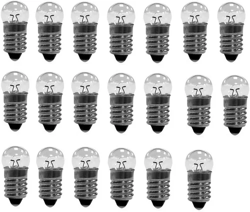 Vista 3 de 10 bombillas E10 con base de tornillo en miniatura de 1.5 V a 12 V, mini bombillas (1.5, voltios)