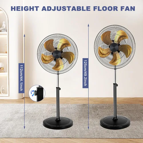 Vista 12 de Aottop Ventilador oscilante de pedestal de alta velocidad con control