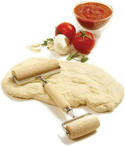 Vista 2 de Norpro Rodillo de madera para pastelería/pizza 4.25in/10.5cm