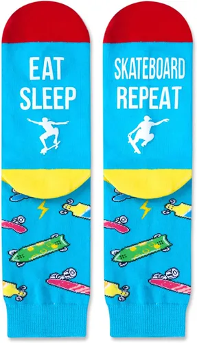 Vista 4 de Zmart Regalos divertidos para volar, correr, softbol, voleibol, patineta, calcetines de piloto