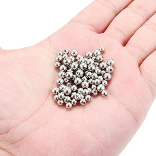 Vista 8 de Ruifan - 60-80 unidades, bolas de repuesto de acero quirúrgico 316L, joyería corporal, piercing, 16G 14G, producto unisex, para roscar en barra