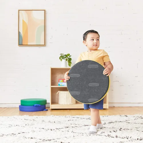 Vista 9 de ECR4Kids SoftZone Carry Me - Cojines de piso para asientos flexibles de aula, espuma de 3 pulgadas