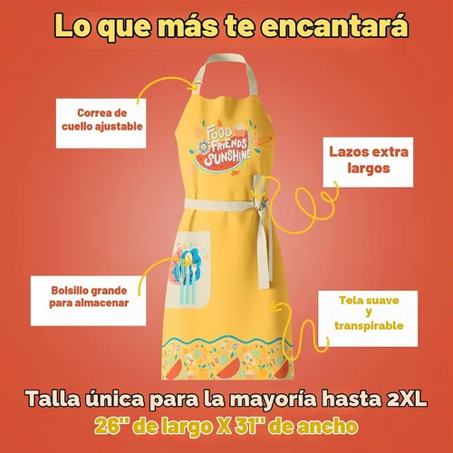 Vista 6 de Waterproof Apron for Adults – Adjustable Fit with Deep Pockets, Stylish Cooking & Baking Apron for Women & Men