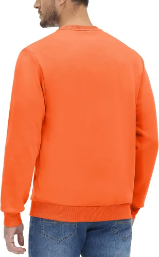 Vista 29 de MAGCOMSEN Sudadera de cuello redondo para hombre de manga larga casual cálida de forro polar