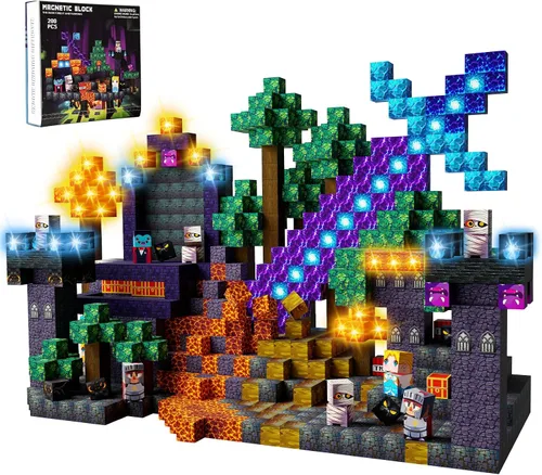 Vista 6 de Bloques de construcción magnéticos STEM juguete para niños a partir