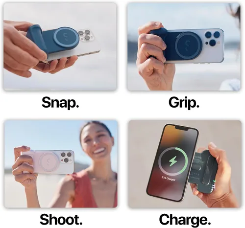 Vista 3 de ShiftCam SnapGrip Creator Kit para creadores de contenido, incluye SnapGrip, SnapLight, trípode SnapPod - Kit de vlogging para iPhone y Android