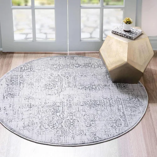 Vista 13 de Unique Loom Aberdeen Collection - Alfombra de área Stanhope (2' 7" x 6' 1" camino, gris/beige)