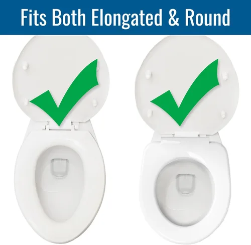 Vista 7 de HealthSmart Elevador de asiento de inodoro elevado con bloqueo para personas mayores, elevación de 4 pulgadas con tapa, se adapta a inodoros