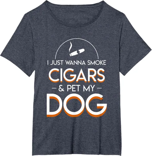Vista 60 de Solo quiero fumar cigarros y mascotas a los amantes de los perros de mi perro, Negro, S